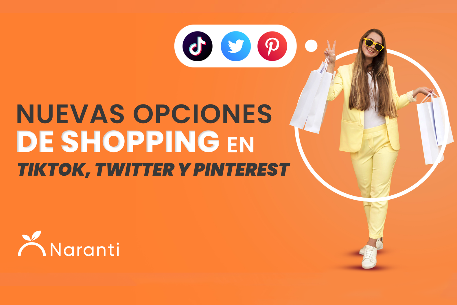 tik tok, twitter y pinterest